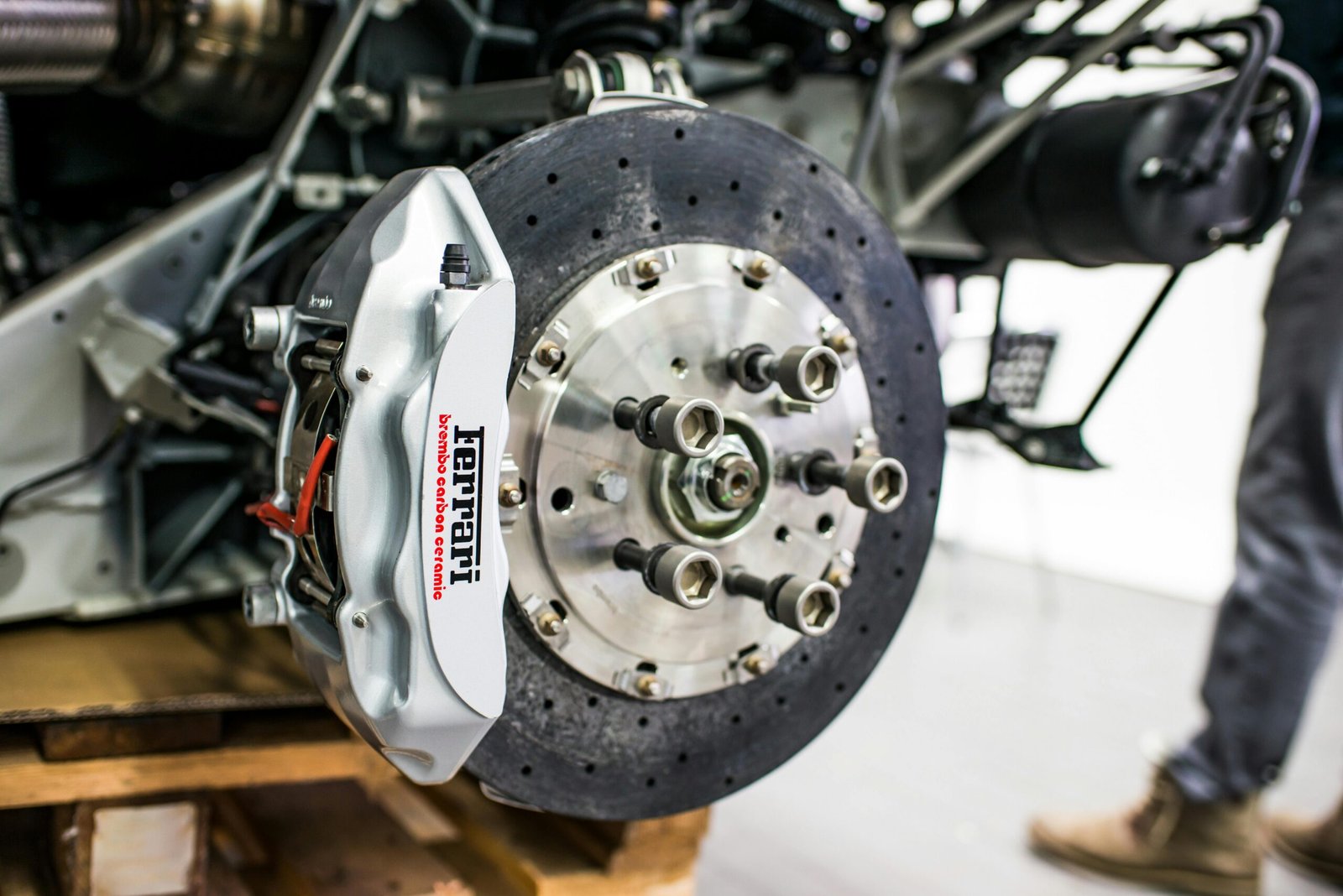 Close up photo of automotive part